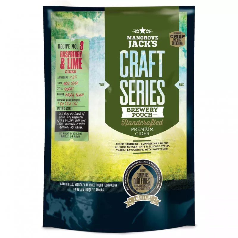 Mangrove Jack's Craft Series Raspberry & Lime Cider (2.4kg) • FCFP6,800