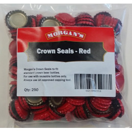 Morgan's Crown Seals Red (x 250) 1250