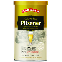 Morgan's Premium Golden Saaz Pilsner (1.7kg) • FCFP2,800