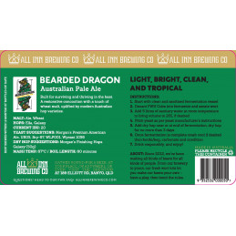 All Inn Bearded Dragon - Australian Pale Ale - FWK (15l) • FCFP8,990