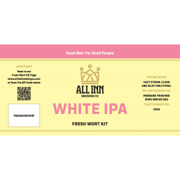 All Inn Contraband - White IPA - FWK (15l) “COULEUR PAILLE DORÉE, T...