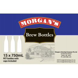 Morgan's PET bottles (750ml x 15) Need extra bottles? 2 FCFP