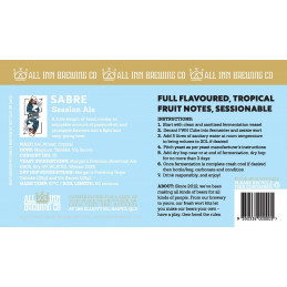 All Inn Sabre - Session Ale - FWK (15l) "AROMATIC, FRUIT NOTES...