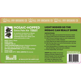 Pack All Inn Mosaic-Hopped - Extra Pale Ale 7,890.00