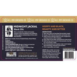 All Inn Midnight Jackal - Black IPA - FWK (15l) “HOUBLONNÉE ET NOIR...