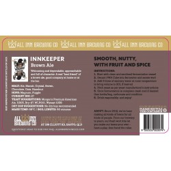 All Inn Innkeeper - Brown Ale - FWK (15l) "SMOOTH, WITH NUTS, WITH FRU...