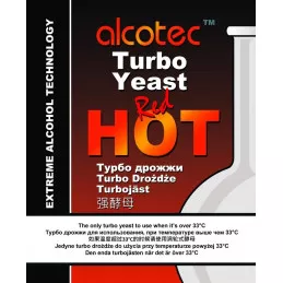 Alcotec Turbo Yeast Red Hot (140g) • 1 050 FCFP