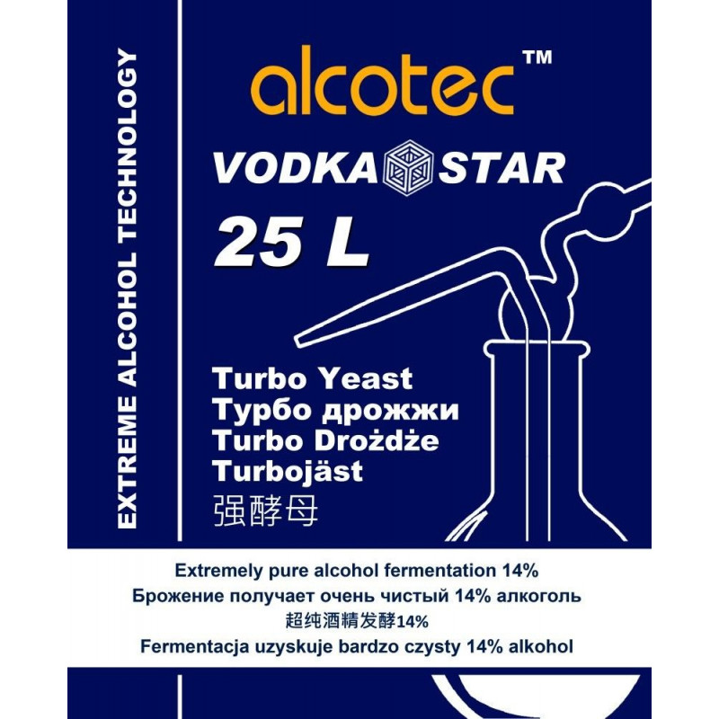 Alcotec VodkaStar 25L Turbo Yeast (125g) 1,050.00