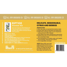 All Inn Riptide - Summer Ale - FWK (15l) “DÉLICATE, SESSIONABLE, AG...