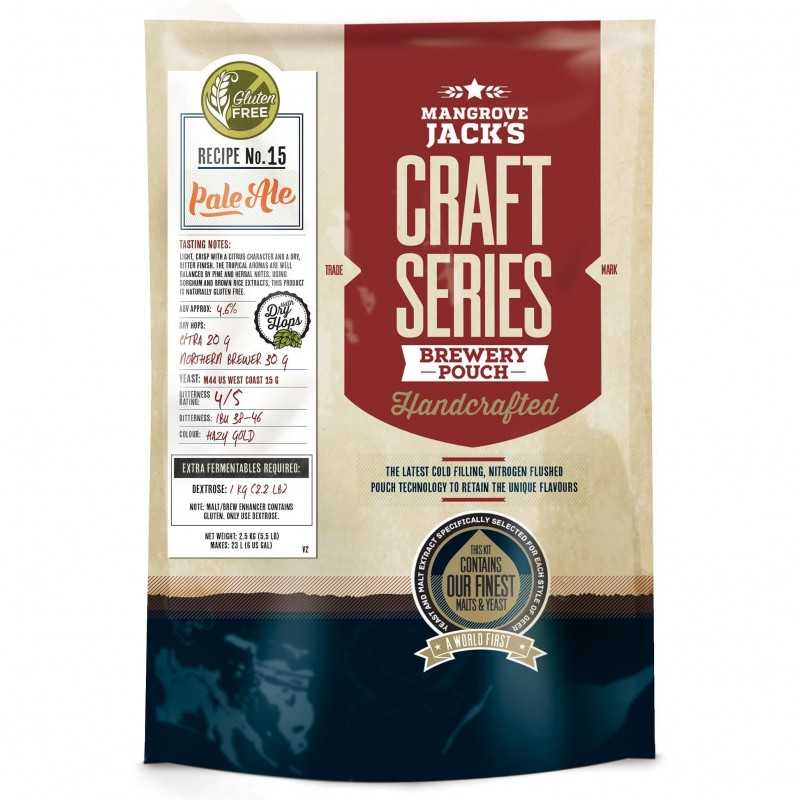 Mangrove Jack's Craft Series Gluten Free Pale Ale + Dry Hopping (2,5kg) 5,500.00